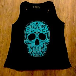 Black matter sugar skull tank